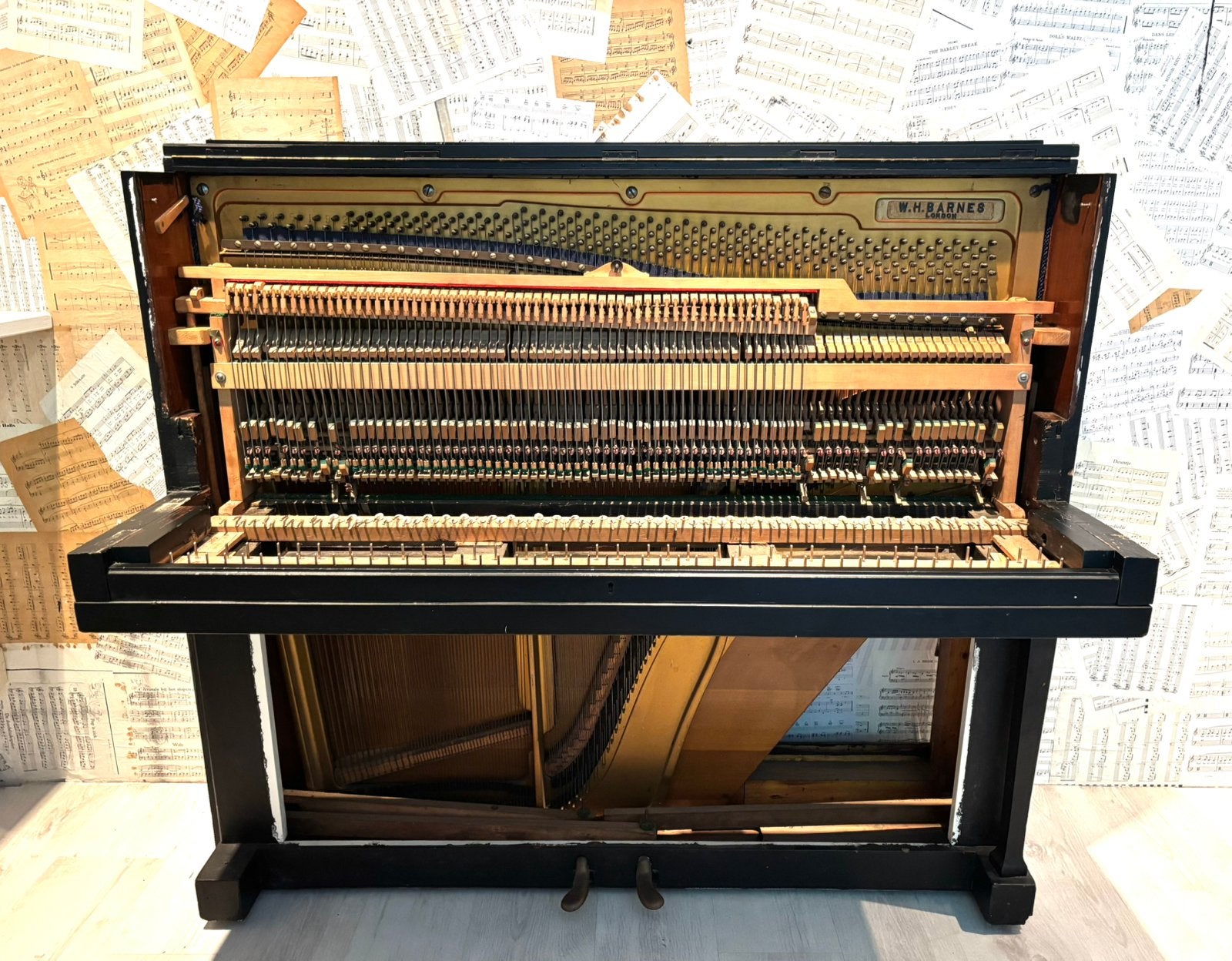 (Gratis) Piano ornament kunstwerk (excl. keyboard), Ophalen, Gebruikt, Zwart, Piano