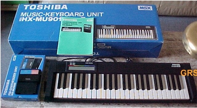 Toshiba MSX keyboard/synthesiser HX-MU900 en 901, Ophalen of Verzenden, Zo goed als nieuw