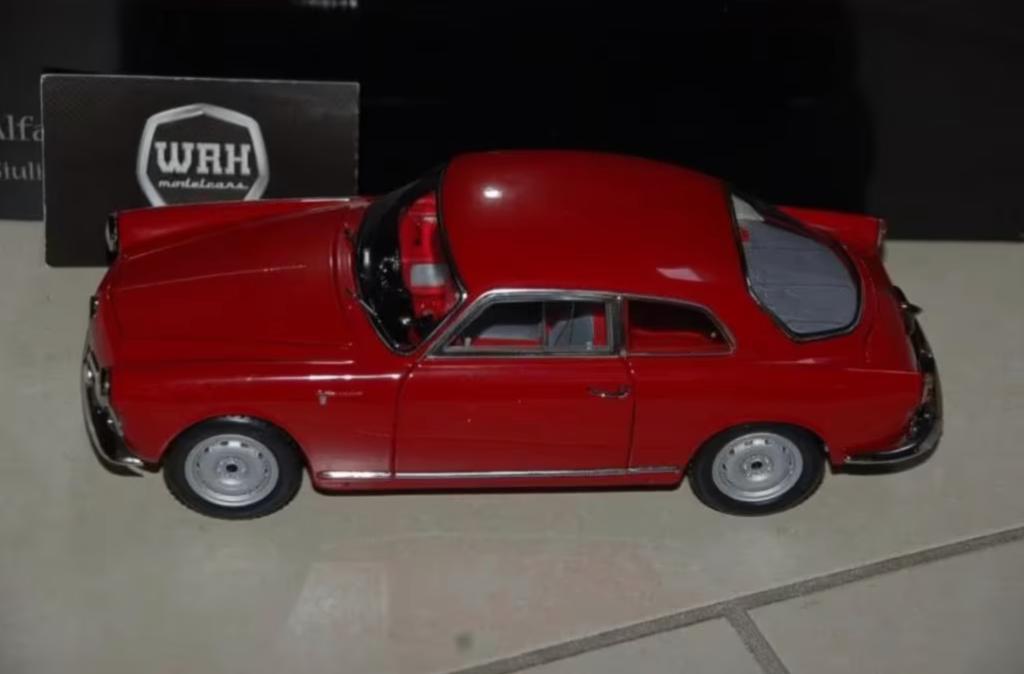 1:18 ALFA ROMEO Giulietta Sprint Veloce red Kyosho inbox WRH, Hobby en Vrije tijd, Modelauto's | 1:18, Verzenden, Zo goed als nieuw