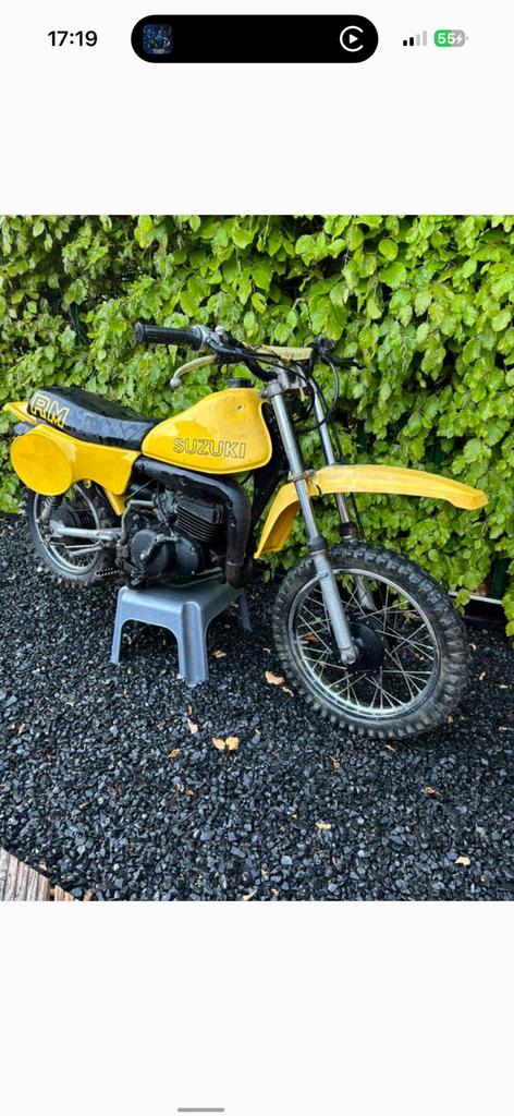 Suzuki rm50 twinshock oldtimer crosser 1980 1981, Ophalen of Verzenden, Zo goed als nieuw, Suzuki