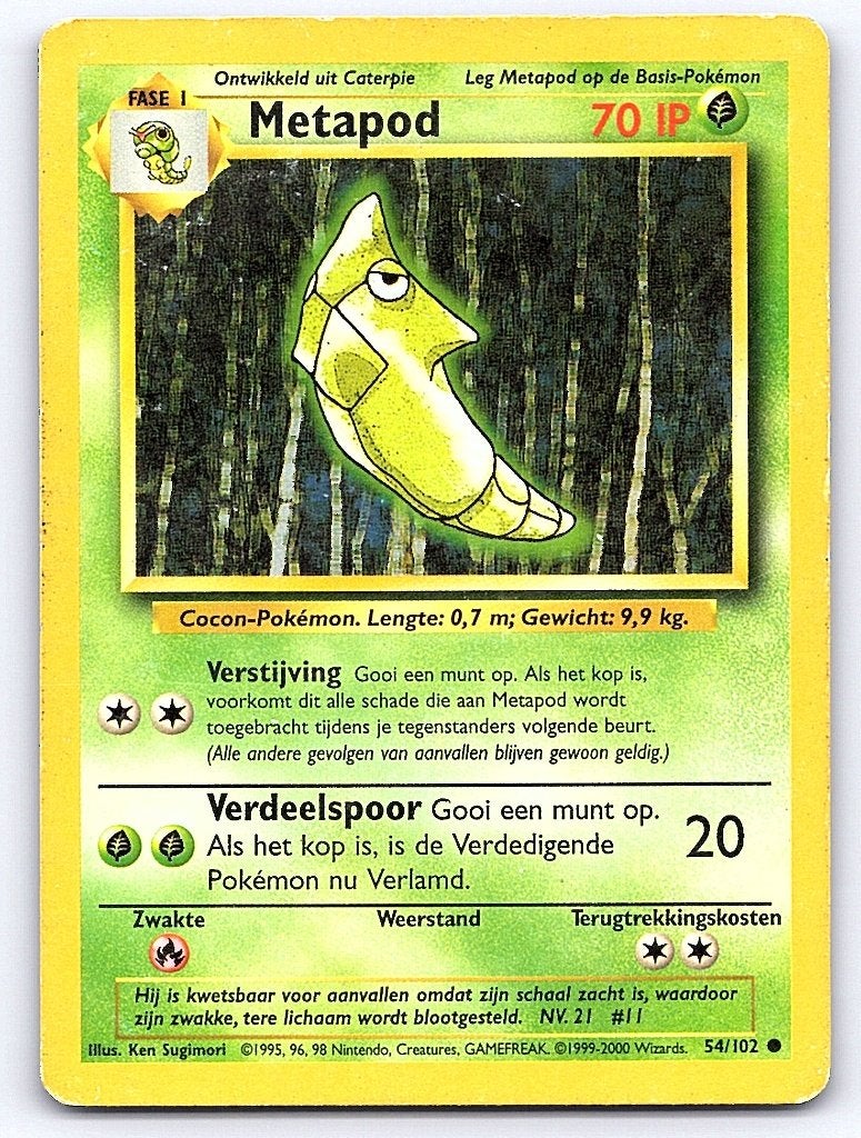 pod 54/102 Common Base Set Nederlands, Ophalen of Verzenden, Gebruikt, Losse kaart