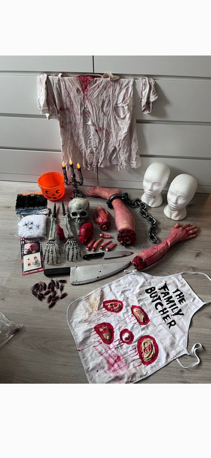 Halloween decoratie spullen, Hobby en Vrije tijd, Ophalen of Verzenden, Zo goed als nieuw, Versiering, Halloween of Griezel