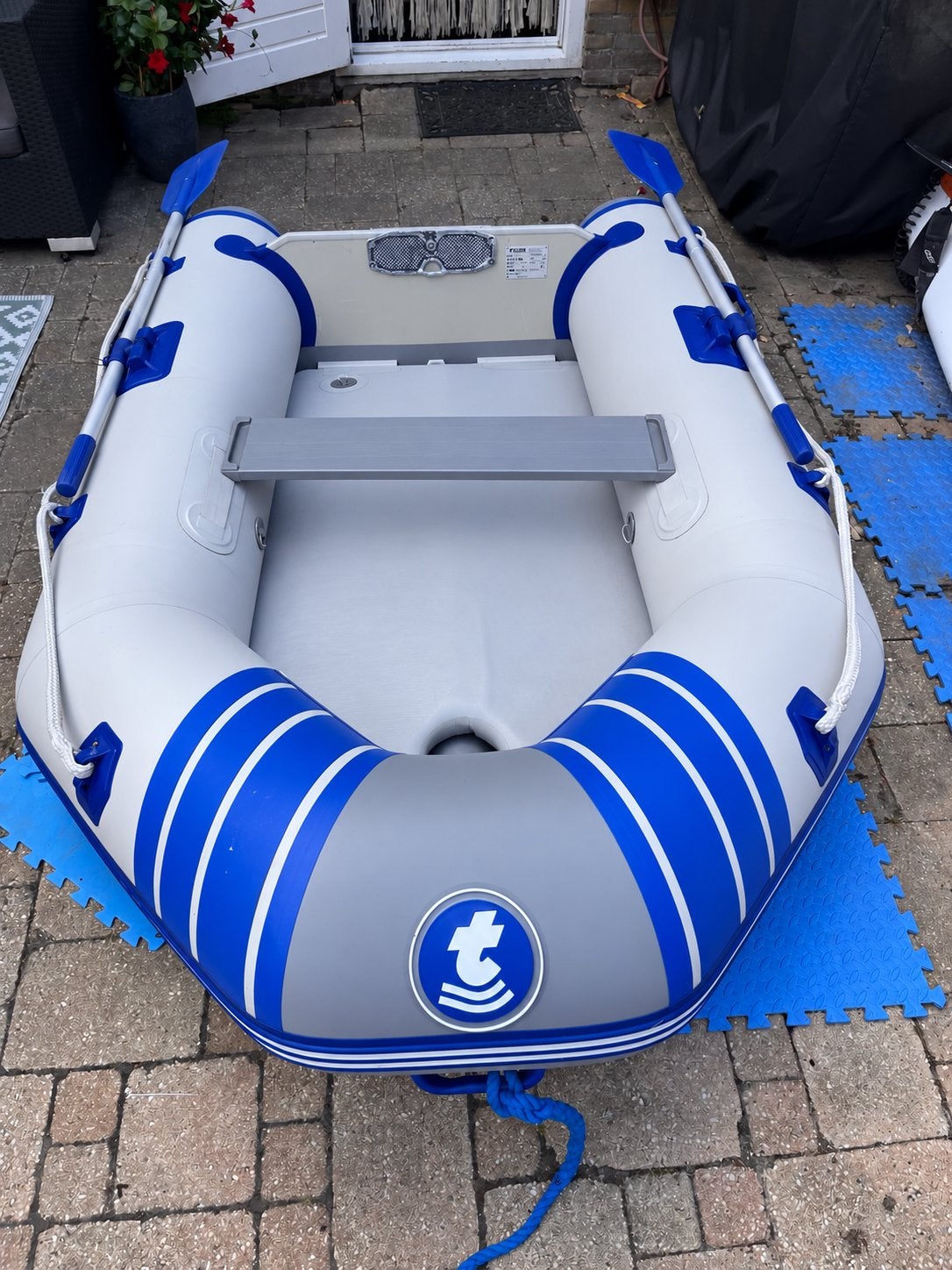 Rubberboot Talamex + Mercury buitenboordmotor, Ophalen, Zo goed als nieuw
