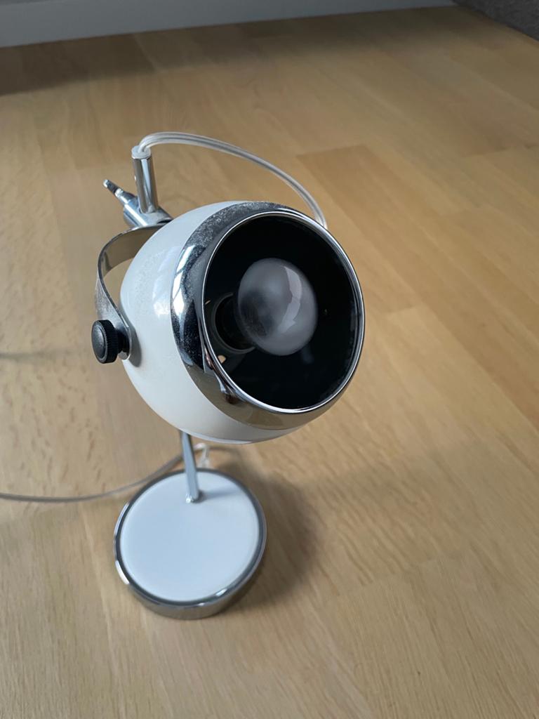 Leitmotiv Eyeball tafellamp, Ophalen, Zo goed als nieuw, Metaal, Minder dan 50 cm