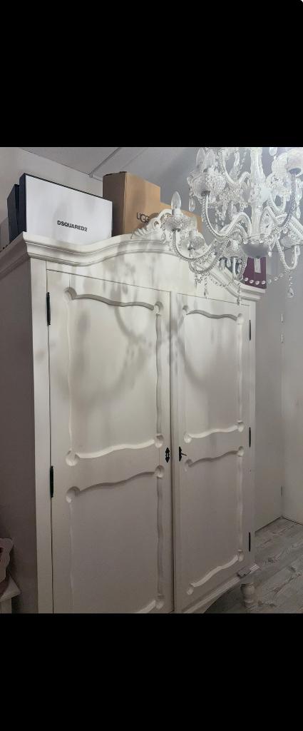Te koop prachtig Kledingkast brocant zgan, Huis en Inrichting, Ophalen, 100 tot 150 cm, Zo goed als nieuw, 150 tot 200 cm