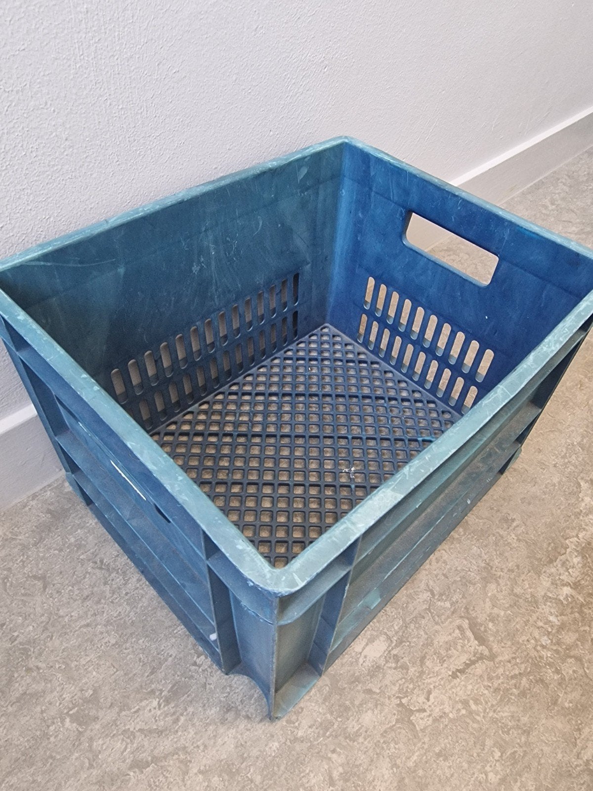 Blauwe Fietskrat - Handig voor boodschappen en meer!, Ophalen, Gebruikt, Overige typen