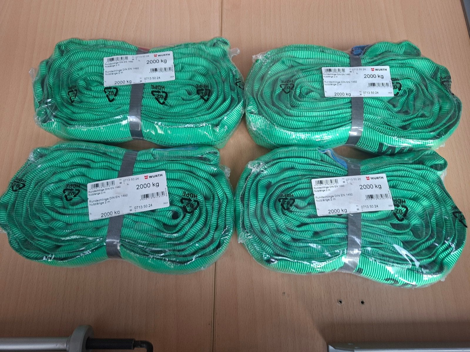 4 nieuwe hijsbanden 2 ton - Würth, Ophalen of Verzenden