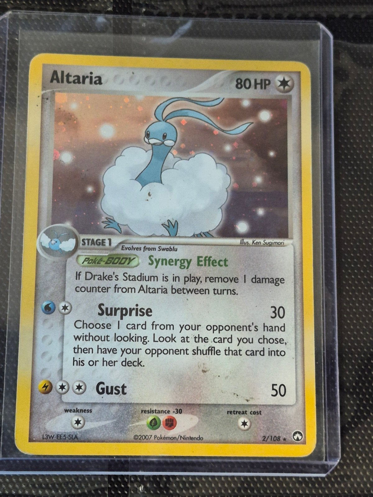 Altaria Pokémon kaart 2/108 EX Power Keepers, Ophalen of Verzenden, Gebruikt, Losse kaart