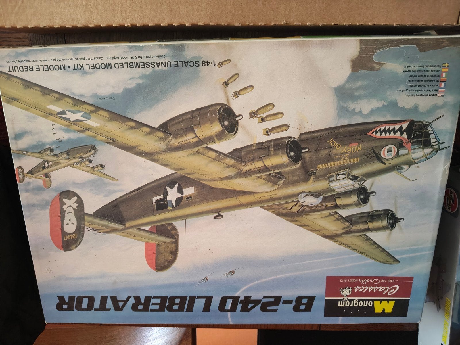 2x Monogram B-24D Liberator Modelbouw Vliegtuig, Overige merken, Gebruikt, Ophalen of Verzenden, Groter dan 1:72