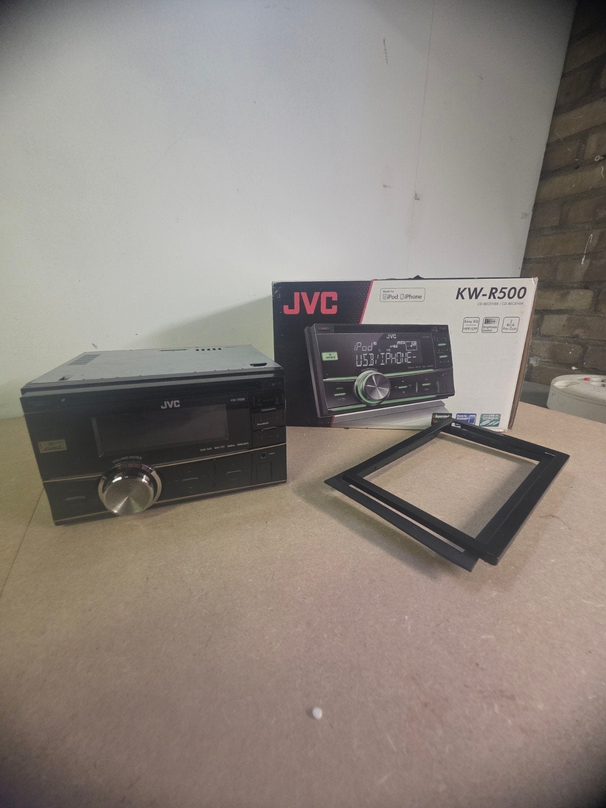 JVC KW-R500 dubbeldin radio, Ophalen, Gebruikt