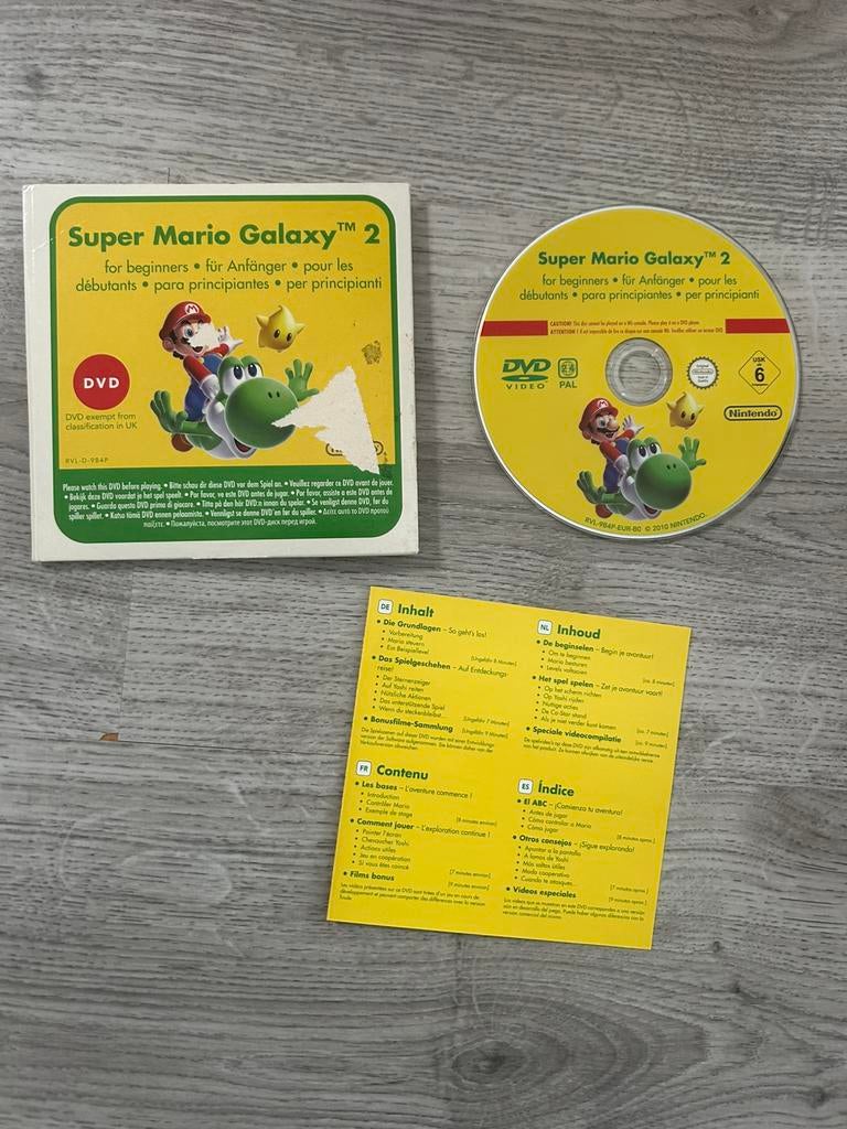 Super Mario Galaxy 2 - Nintendo - DVD wii, Avontuur en Actie, 2 spelers, Ophalen of Verzenden, Zo goed als nieuw