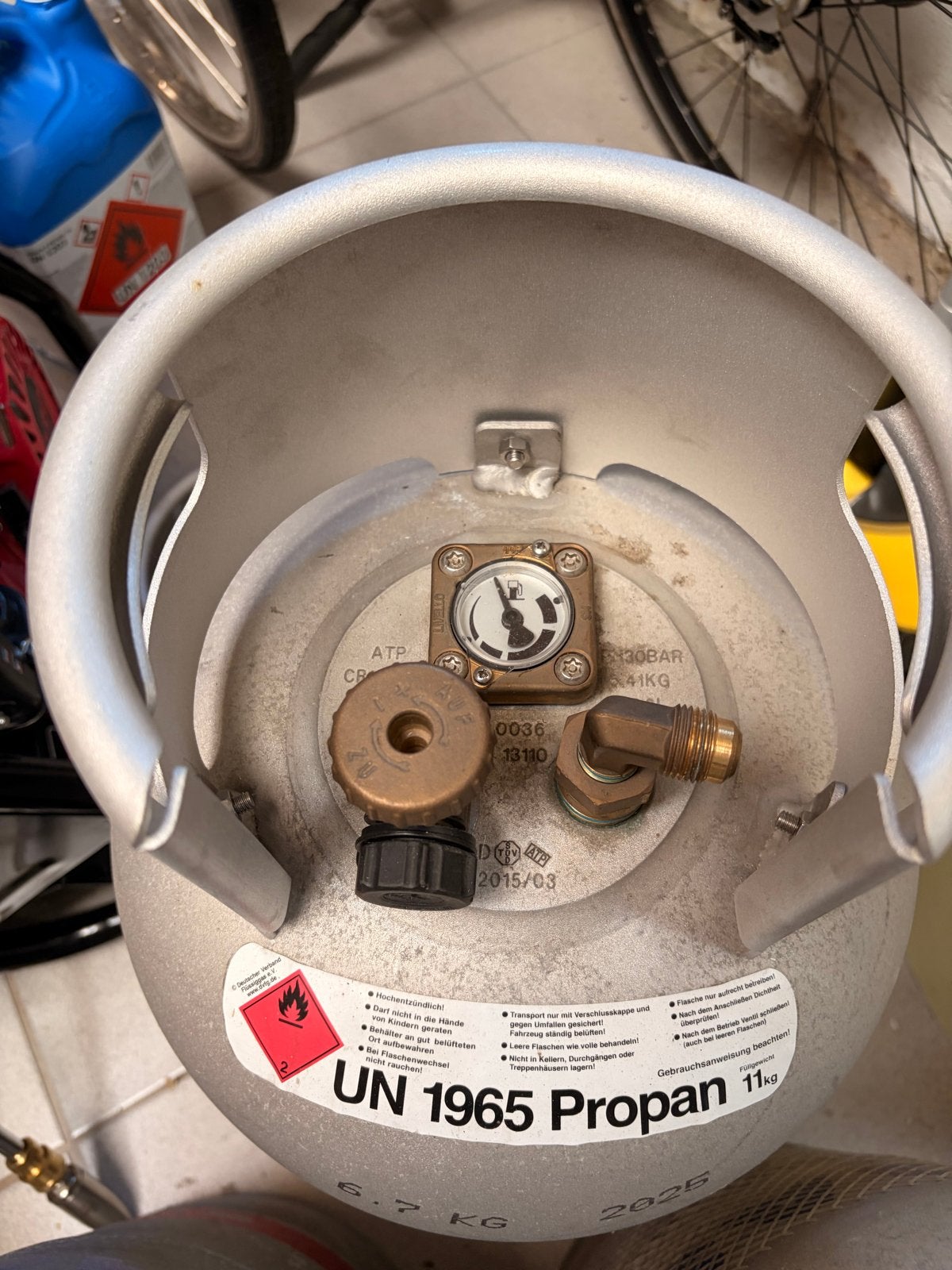 LPG gasfles met 80% vulstop, Caravans en Kamperen, Ophalen, Gebruikt