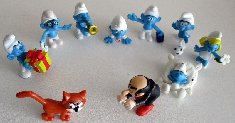 SMURFEN 10x, Verzenden, Zo goed als nieuw, Overige Smurfen, Poppetje, Figuurtje of Knuffel