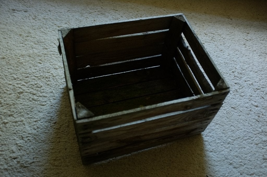 Houten krat 50 x 40 x 31 cm ~ Rotterdam, Hout, Gebruikt, Ophalen of Verzenden, Bruin