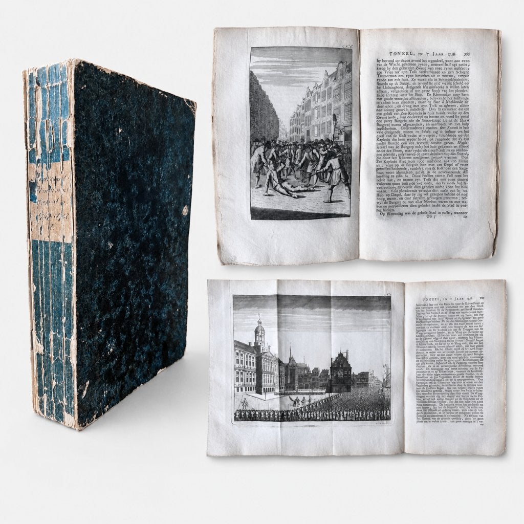 (1749) Nederlands Wonder-toneel – Tweede Deel – met prenten, Verzenden