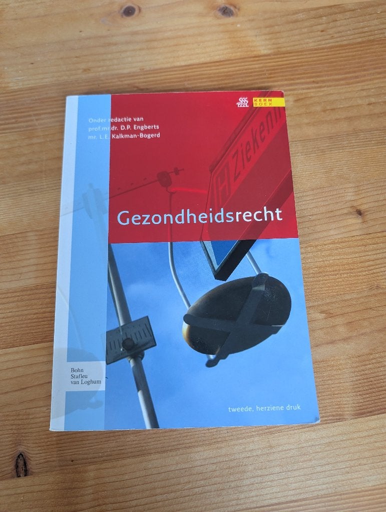Leerboek Gezondheidsrecht, Ophalen of Verzenden, Beta, Gelezen, WO