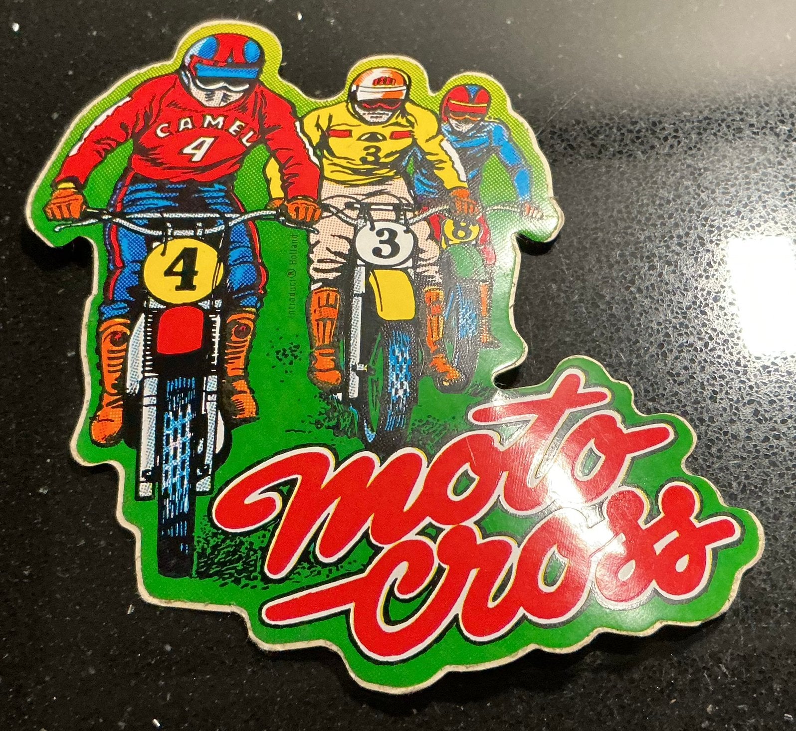 Sticker motor cross 110x90 mm, Ophalen of Verzenden, Gebruikt, Auto of Motor