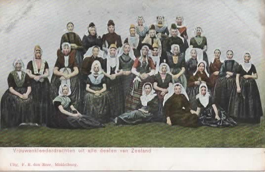Zeeland klederdrachten, Verzenden, Voor 1920, Ongelopen, Zeeland
