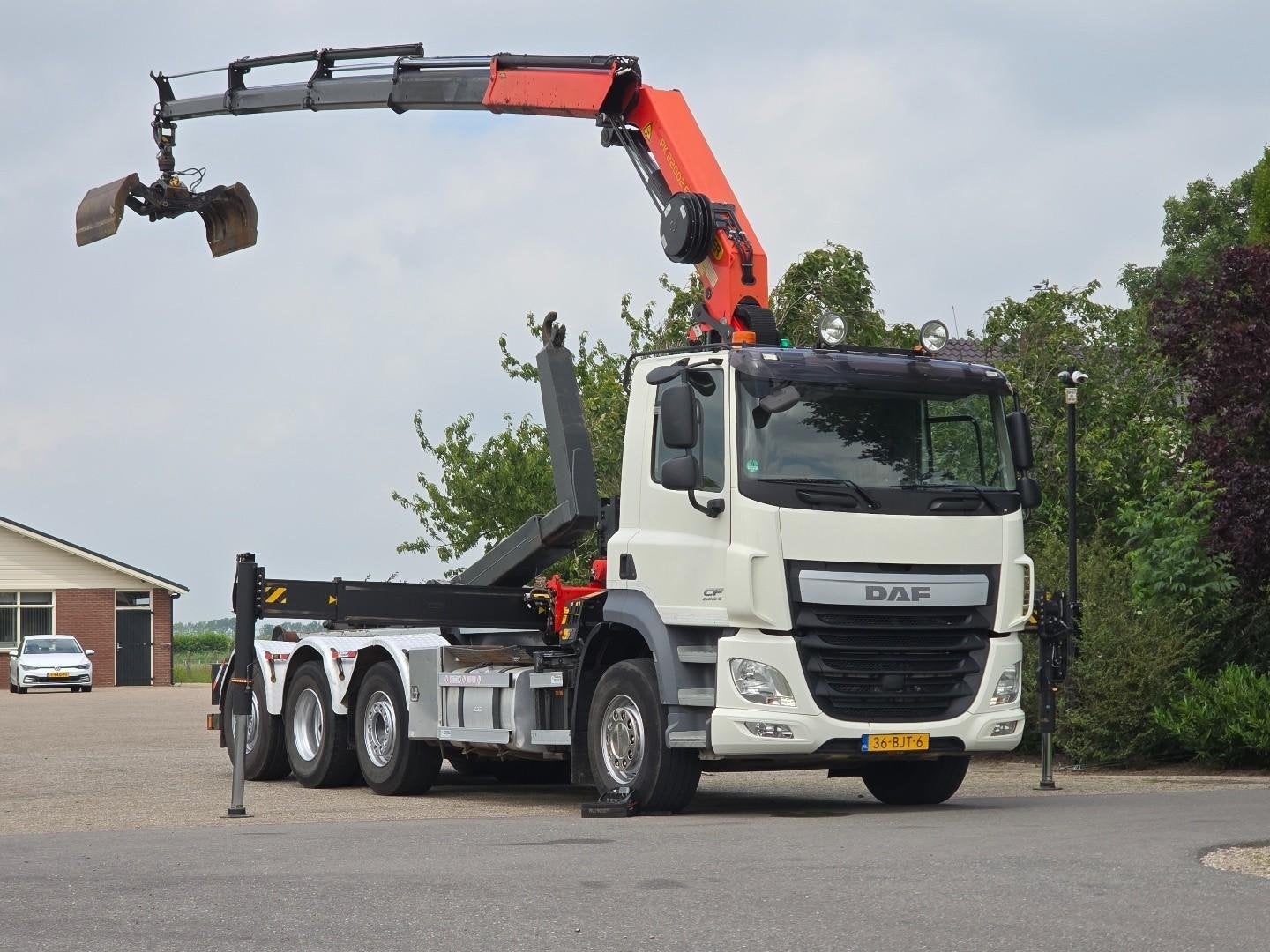 DAF CF 410 FAQ PALFINGER KRAAN 22TM! AFSTANDSBEDIENING!HAAKA, Auto's, Euro 6, Overige kleuren, Origineel Nederlands, Diesel