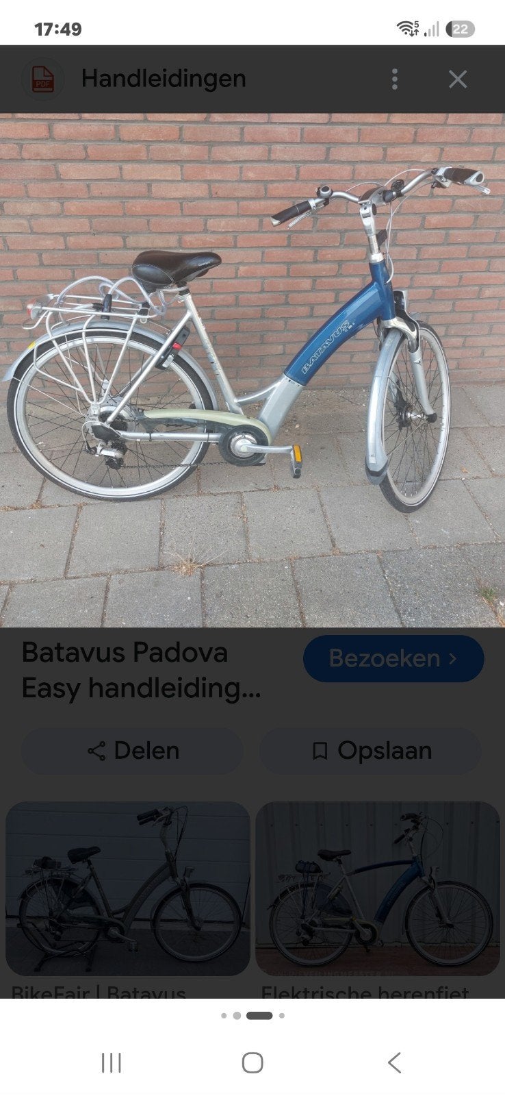 batavus padova easy 40 euro of goed bod, Ophalen of Verzenden, Gebruikt, Batavus