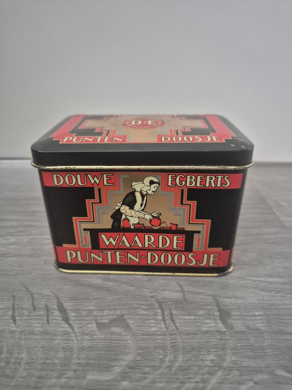 Vintage Douwe Egberts Waarde Punten-Doosje - Anno 1753, Verzamelen, Blikken, Ophalen of Verzenden, Zo goed als nieuw, Overige