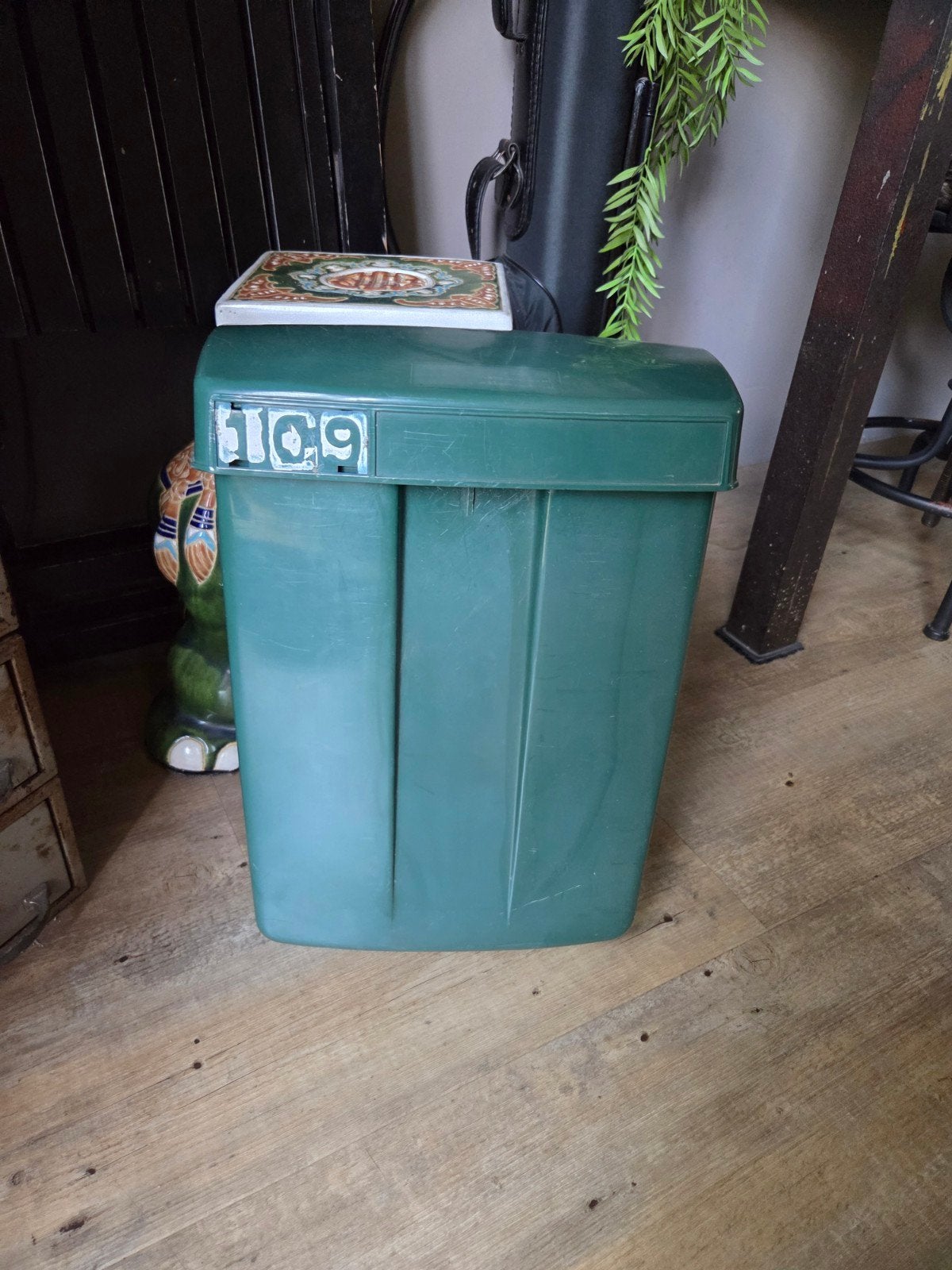 Groene PTT brievenbus., Tuin en Terras, Brievenbussen, Ophalen of Verzenden, Kunststof