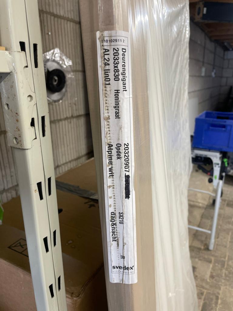 2 Nieuwe Swedex Binnendeuren Alpine Wit 2033x830, 80 tot 100 cm, Binnendeur, Nieuw, Ophalen of Verzenden