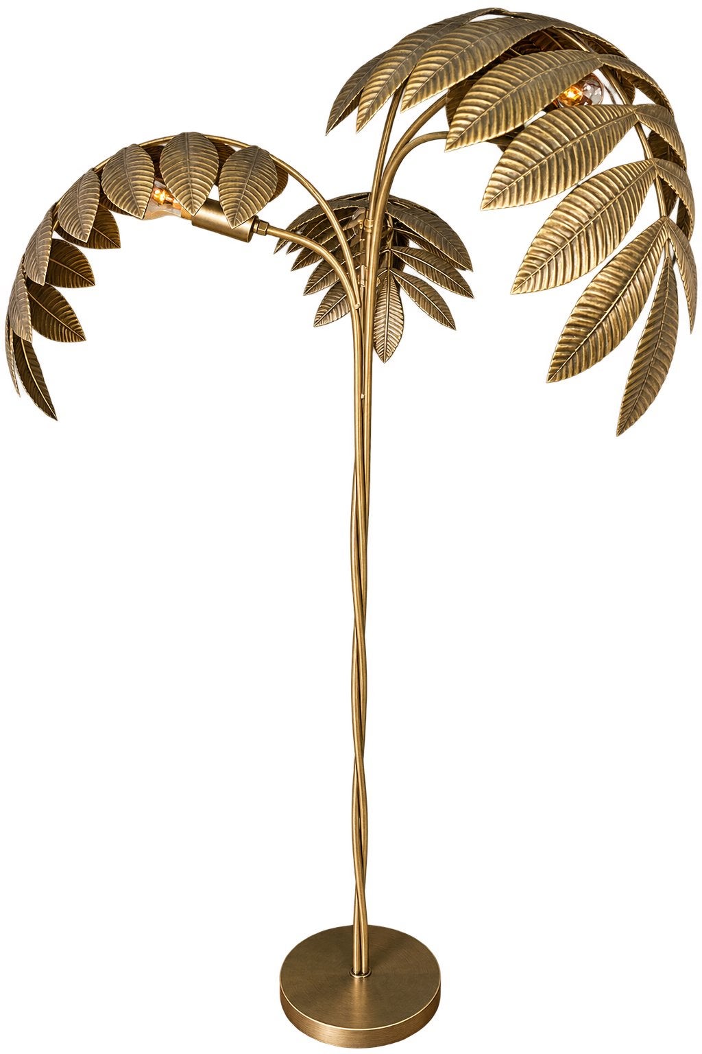 By Boo Staande en Hanglamp - Palmblad Design, Ophalen, E27 (groot), Zo goed als nieuw, Metaal