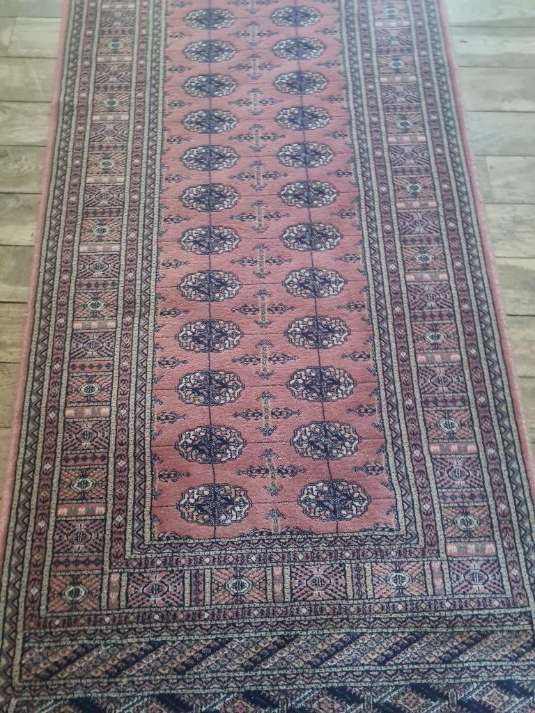 Vintage wollen loper, vloerkleed 85 cm x 2.50 m, Heikant 21 Kaatsheuvel, Overige kleuren, Belle Vieille Brocante, 200 cm of meer