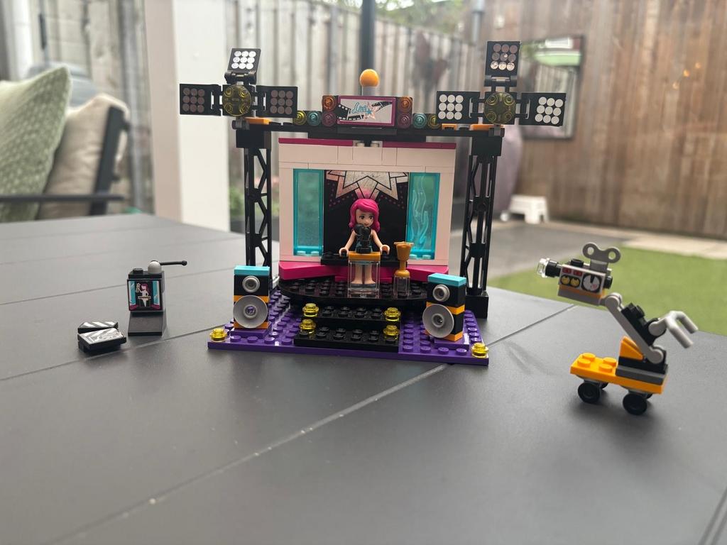 Lego Friends Popsterren Showpodium 41117, Gebruikt, Lego, Friends, Ophalen of Verzenden