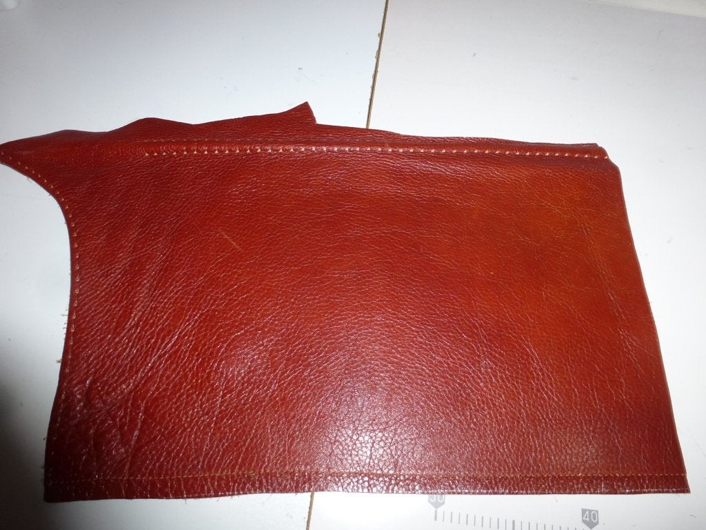 stukken zeer mooi dik leder + machine  leder dunner  maken, Hobby en Vrije tijd, Stoffen en Lappen, Gebruikt, Leer of Kunstleer
