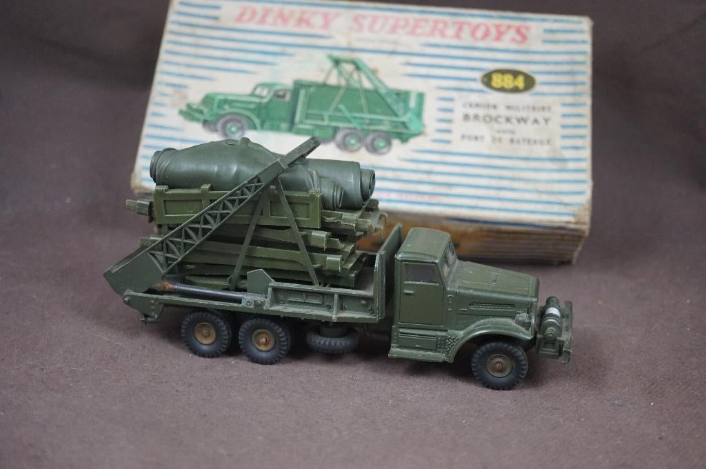 Dinky Toys Brockway met ponton brug - TOP vintage, Ophalen of Verzenden