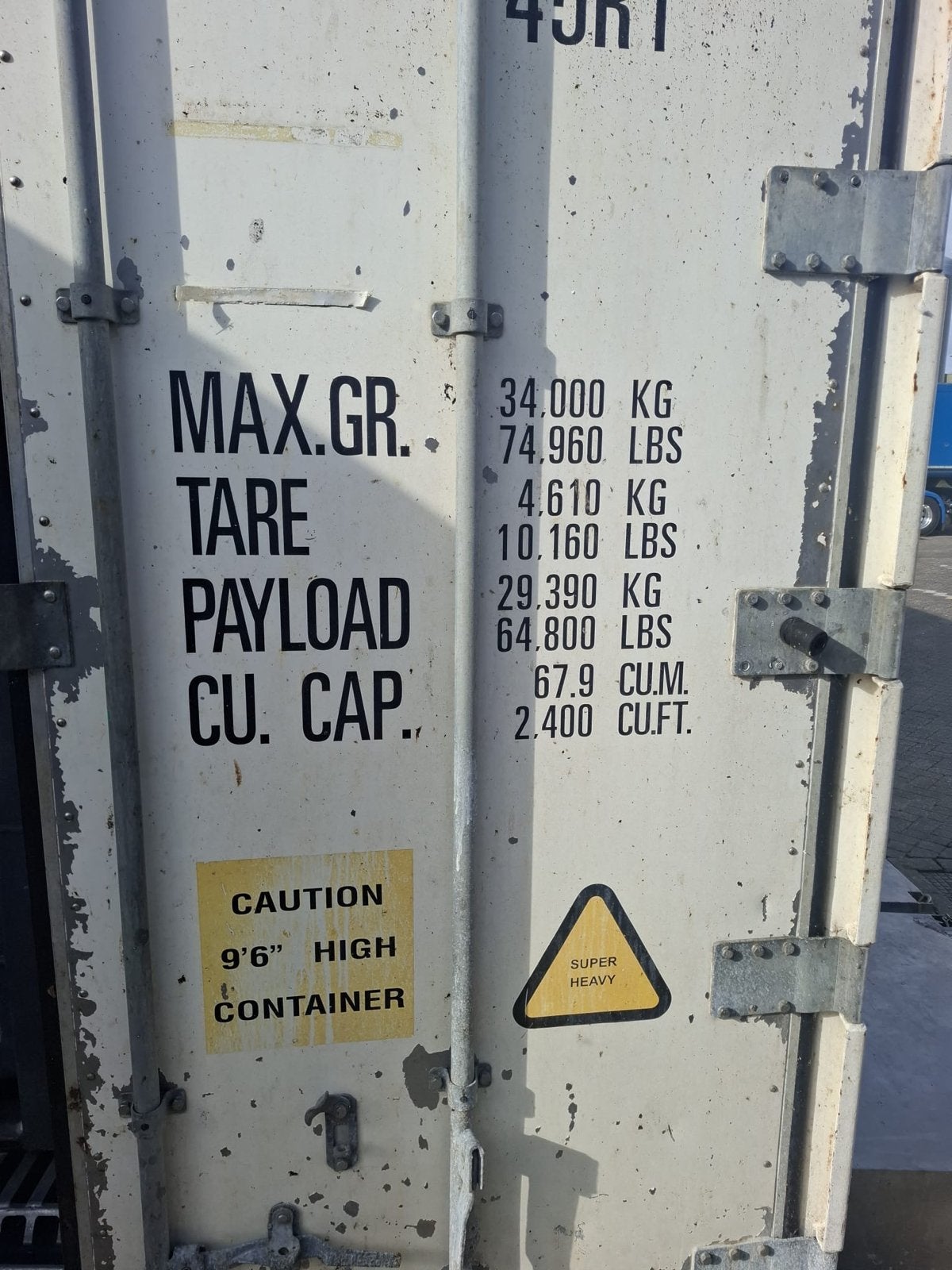 40ft High Cube Koelcontainer - koeling defect, Ophalen