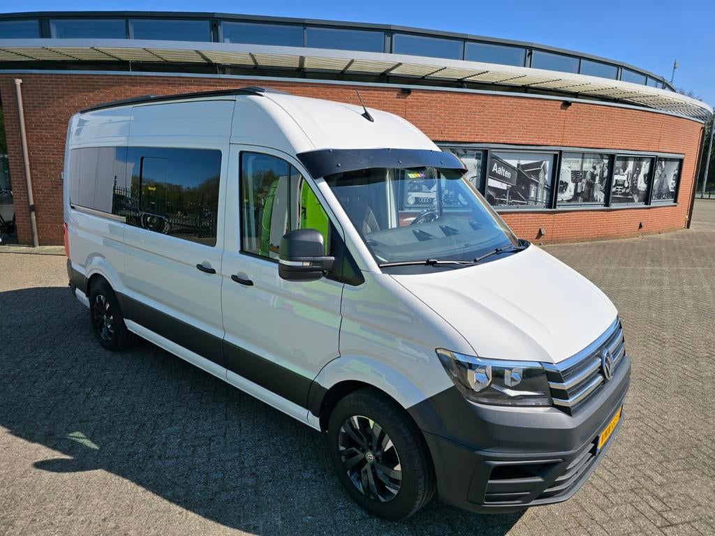 Volkswagen Crafter GB 2.0 TDI 102pk L3h2 364/3000 FWD 2022, Auto's, Bestelauto's, Voorwielaandrijving, Stof, Zwart, 4 cilinders