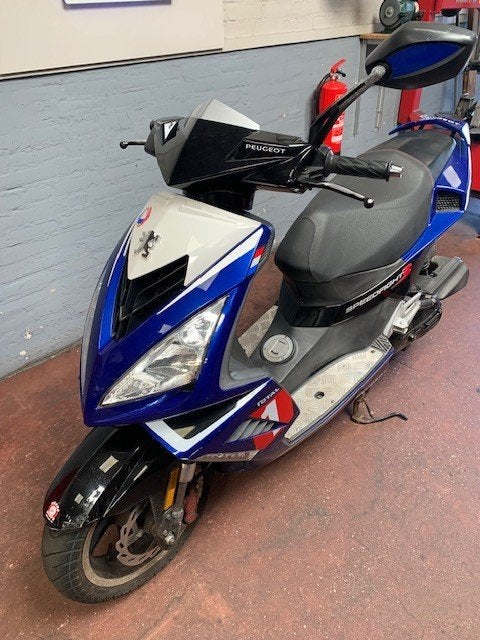 scooter, Fietsen en Brommers, Snorfietsen en Snorscooters, Ophalen, Gebruikt, Benzine, Peugeot