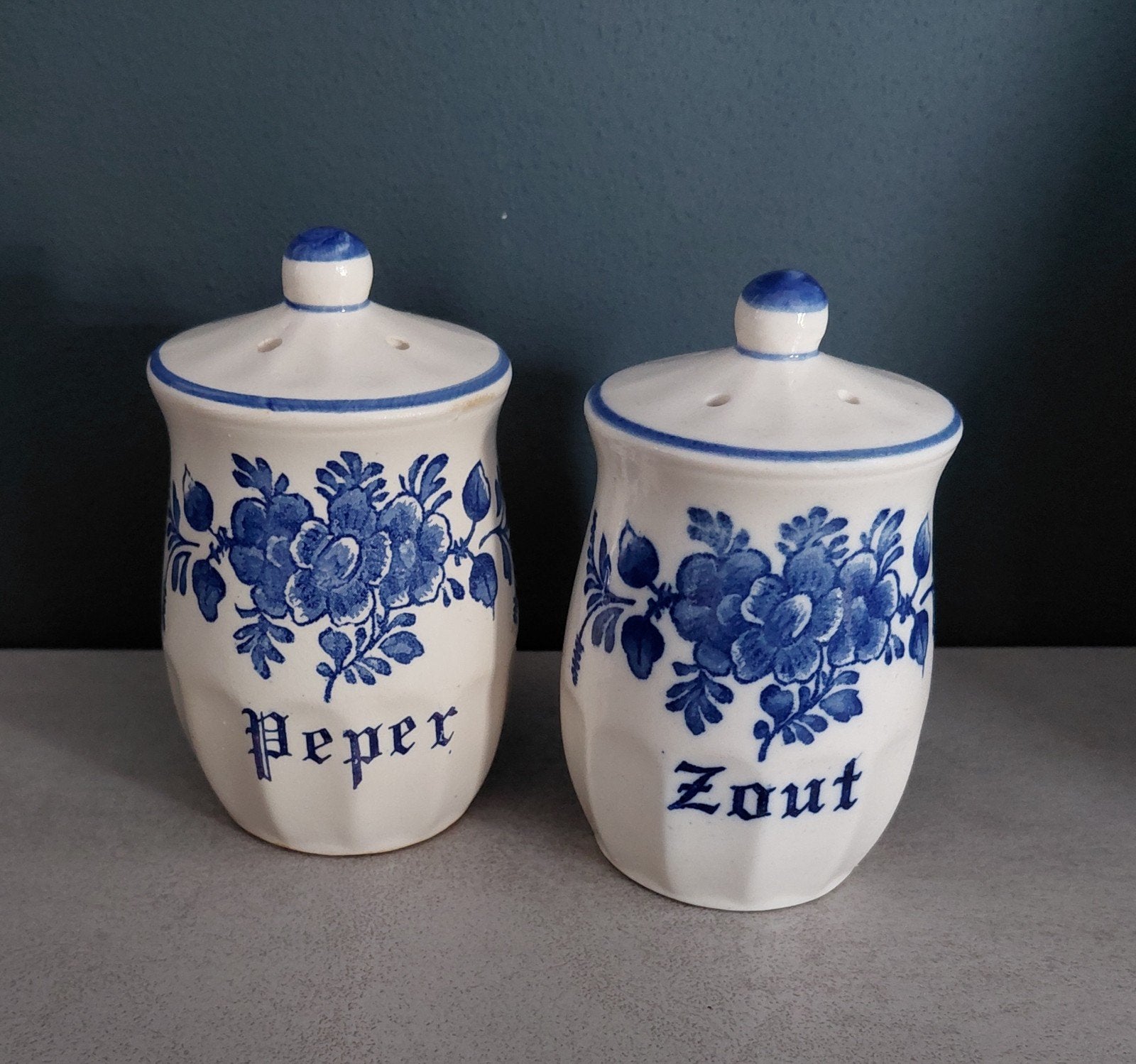 Zout en peper stel. Brocante vintage., Ophalen, Keramiek, Overige typen, Zo goed als nieuw