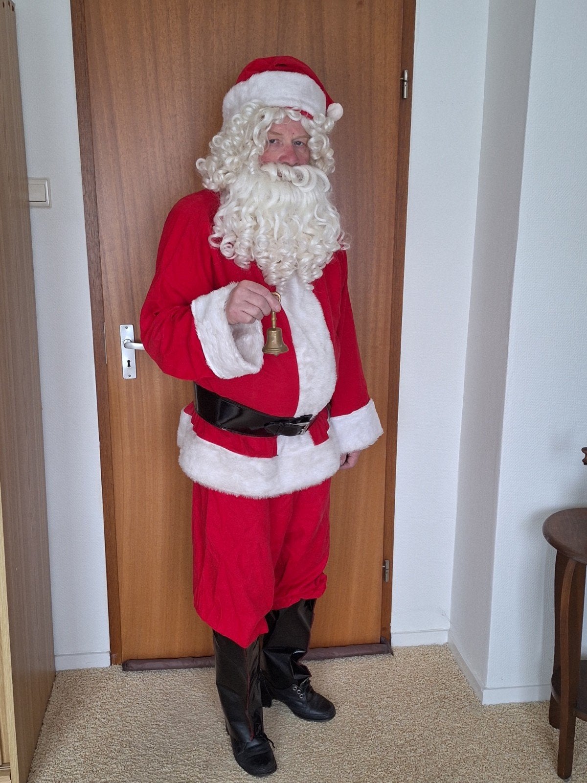 kerstmanpak compleet met baard en pruik, Ophalen of Verzenden