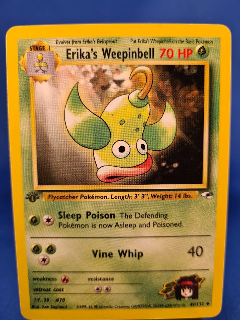 Erika's Weepinbell 49/132 - Gym Heroes (1st editio), Verzenden, Gebruikt