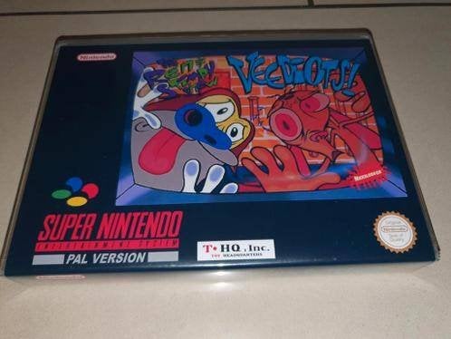 The Ren & Stimpy Show Veediots! SNES Game Case, Avontuur en Actie, Verzenden, 1 speler, Zo goed als nieuw