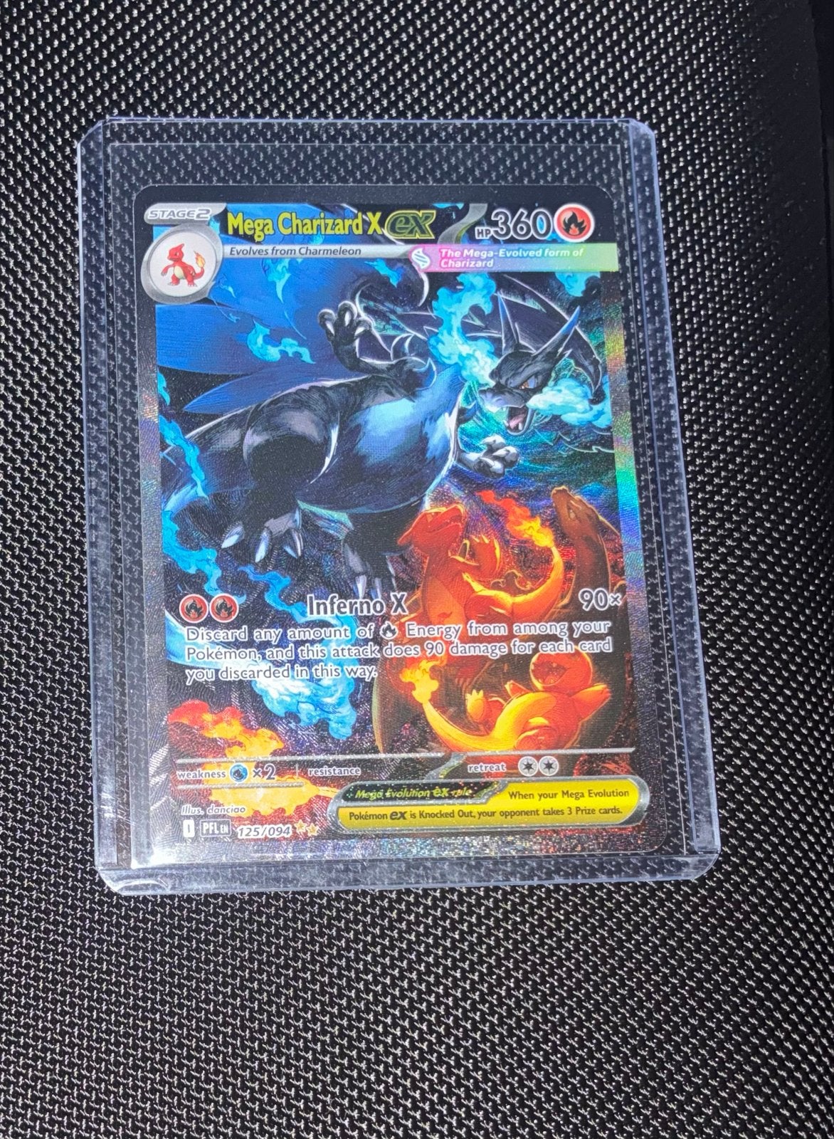 Mega Charizard X EX Pokémon Phantasmal Flames, Hobby en Vrije tijd, Verzamelkaartspellen | Pokémon, Ophalen of Verzenden, Zo goed als nieuw