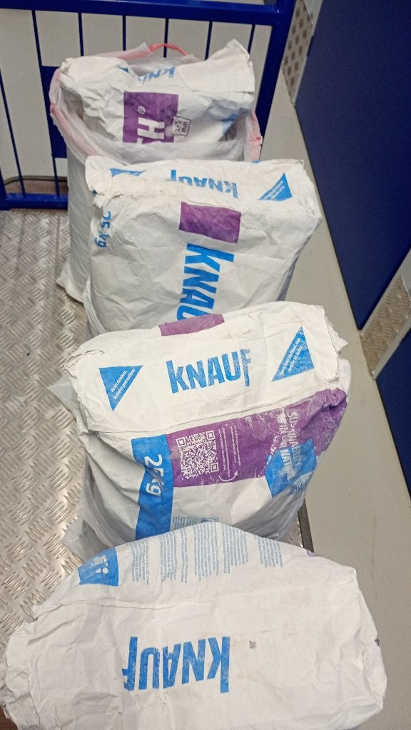Knauf Fix & Finish x 4 zakken 25 kg Gipsmortel, Ophalen, Nieuw