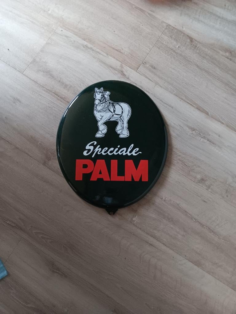 Palm emaille reclamebord, Ophalen, Gebruikt, Reclamebord, Plaat of Schild, Overige merken