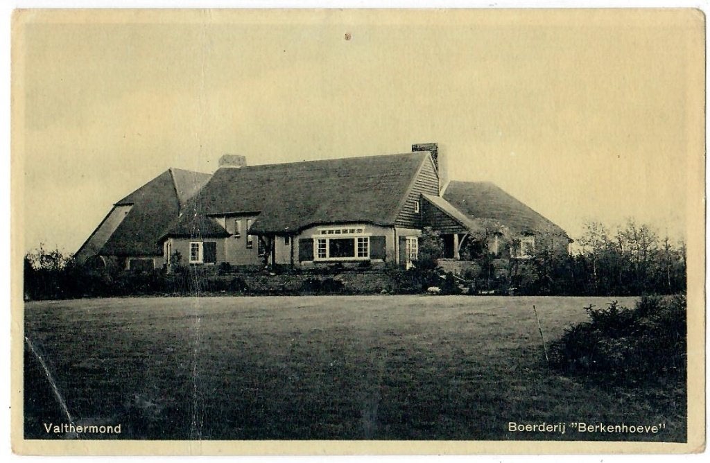 Valthermond - Boerderij "Berkenhoeve", Verzamelen, Verzenden, 1920 tot 1940, Ongelopen, Drenthe