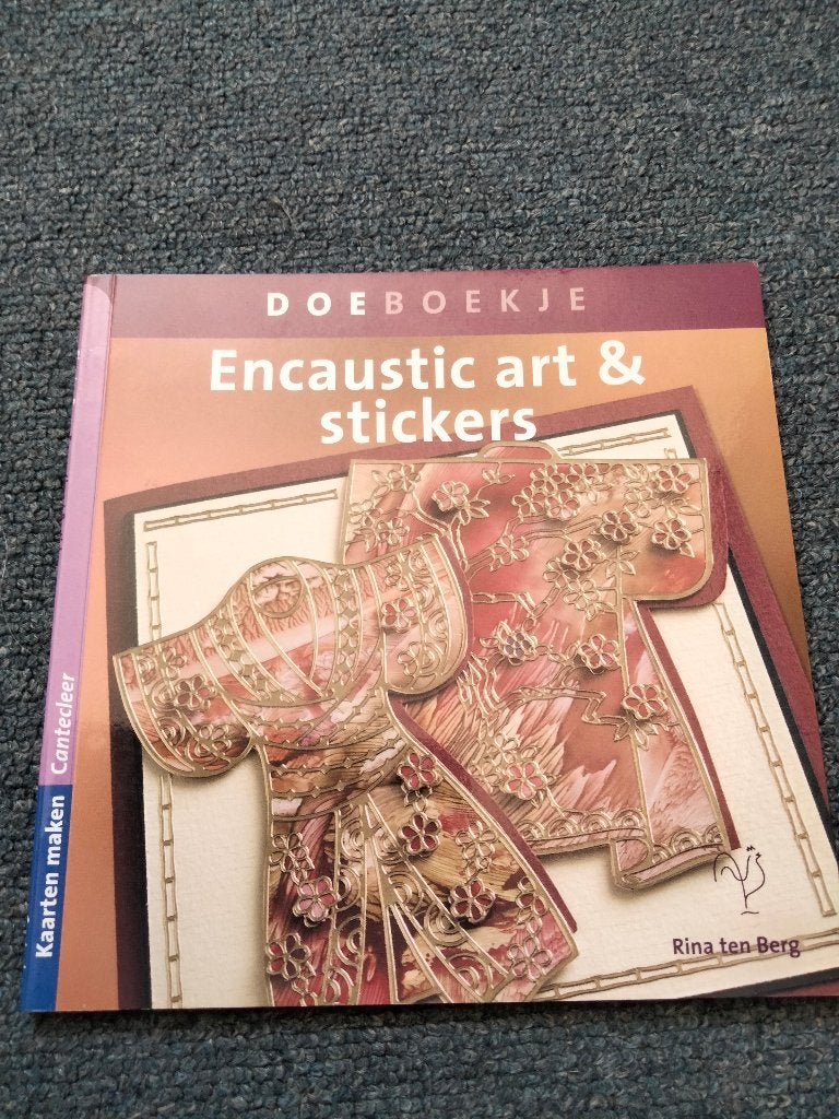DOEBOEKJE Encaustic art & stickers - Rina ten Berg, Ophalen, Gelezen, Overige onderwerpen, Rina ten Berg