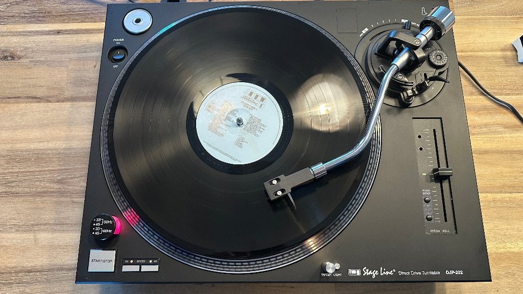 IMG Stage Line DJP 202 DJ hifi draaitafel met hoog koppel, Ophalen, Gebruikt, Draaitafel, Overige merken