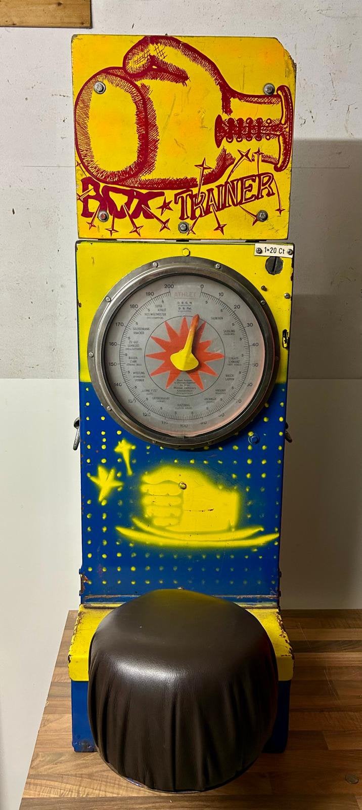 Krachtmeter vintage kermis, Verzamelen, Ophalen, Gebruikt