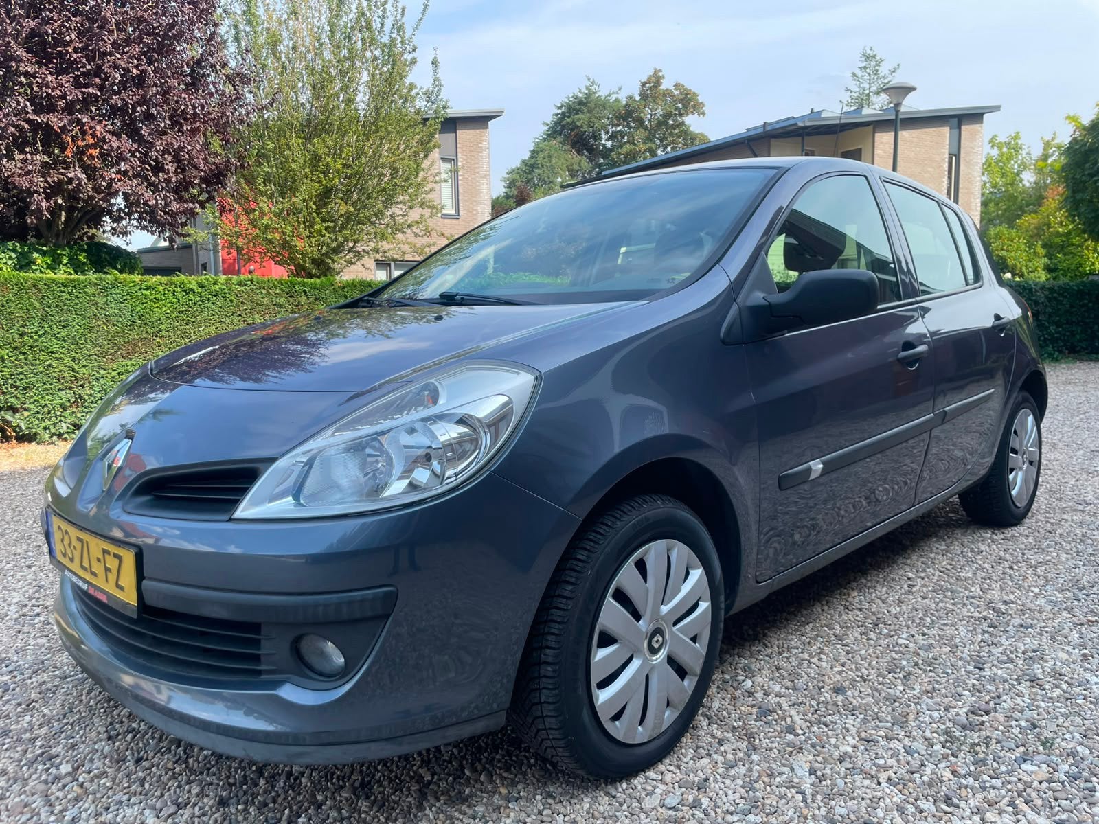 Renault Clio 1.2 16V 55KW 5-DRS E4 2008 Blauw, Voorwielaandrijving, 74 pk, Zwart, 4 cilinders