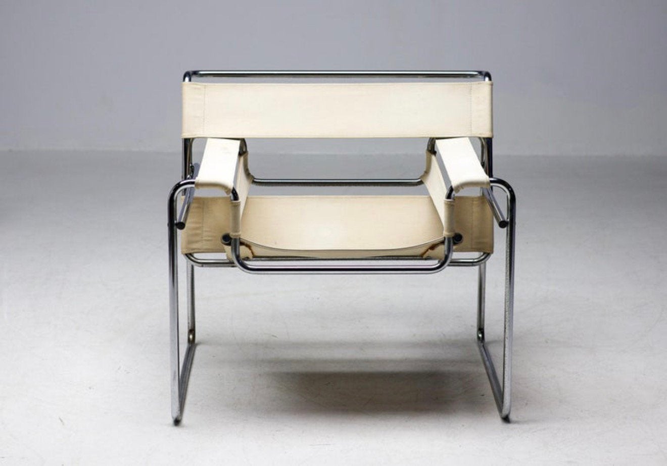 Wassily Chair — Marcel Breuer, Gavina, Ophalen, Overige materialen, -, 75 tot 100 cm