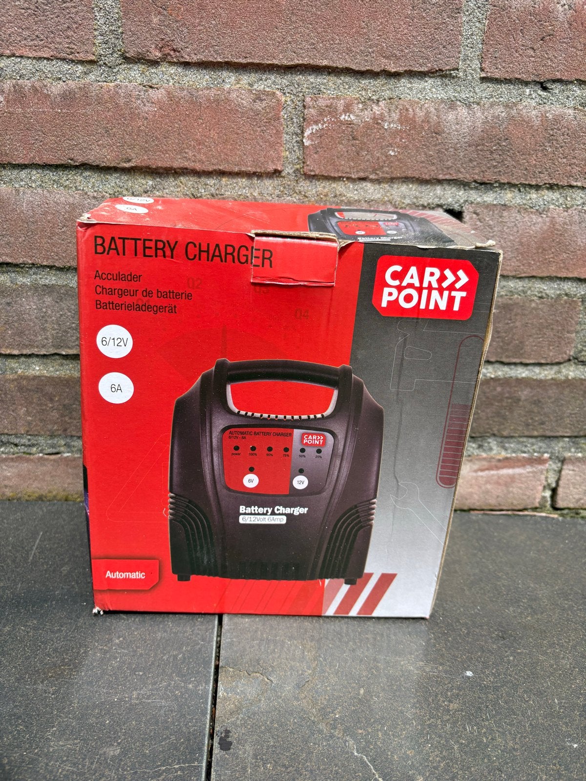 Carpoint Acculader 6/12V 6A Automatisch, Ophalen, Nieuw, Universele onderdelen
