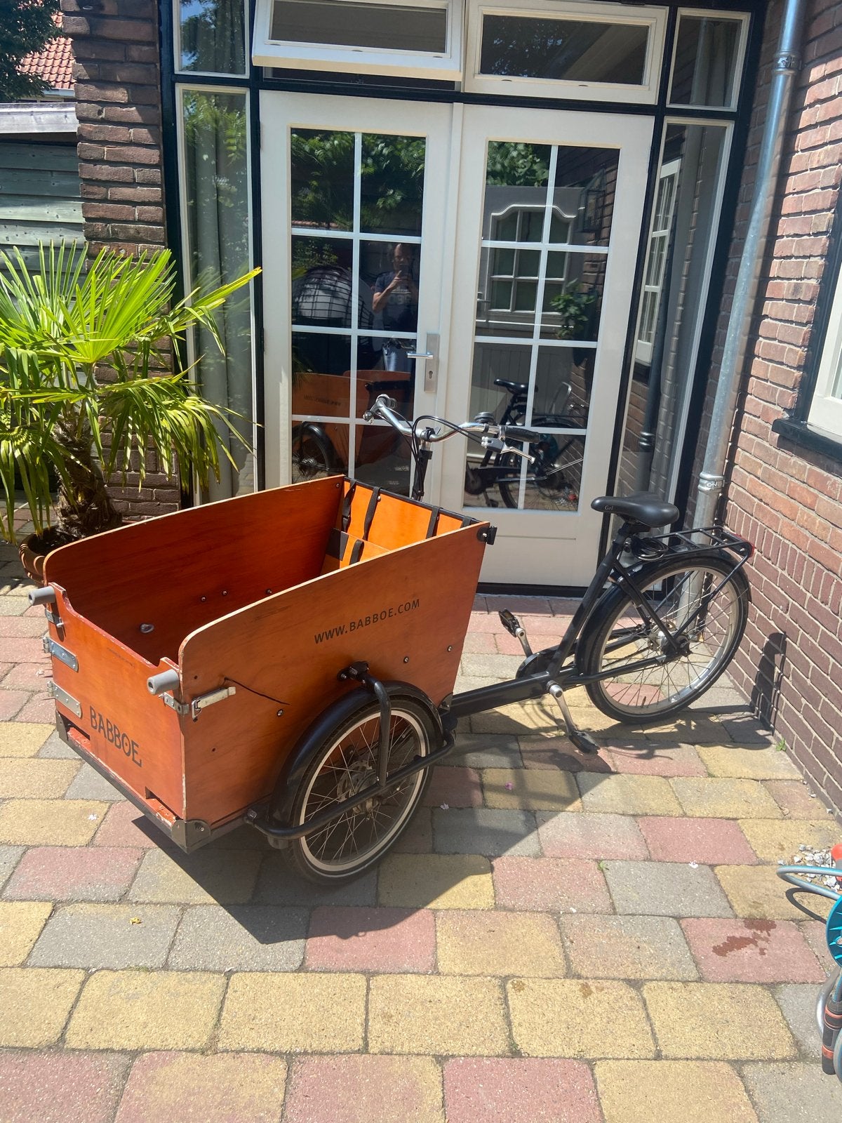 Babboe Bakfiets - Ideaal voor de hond incl huif en afdekzeil, Fietsen en Brommers, Fietsen | Bakfietsen, Gebruikt, 2 kinderen